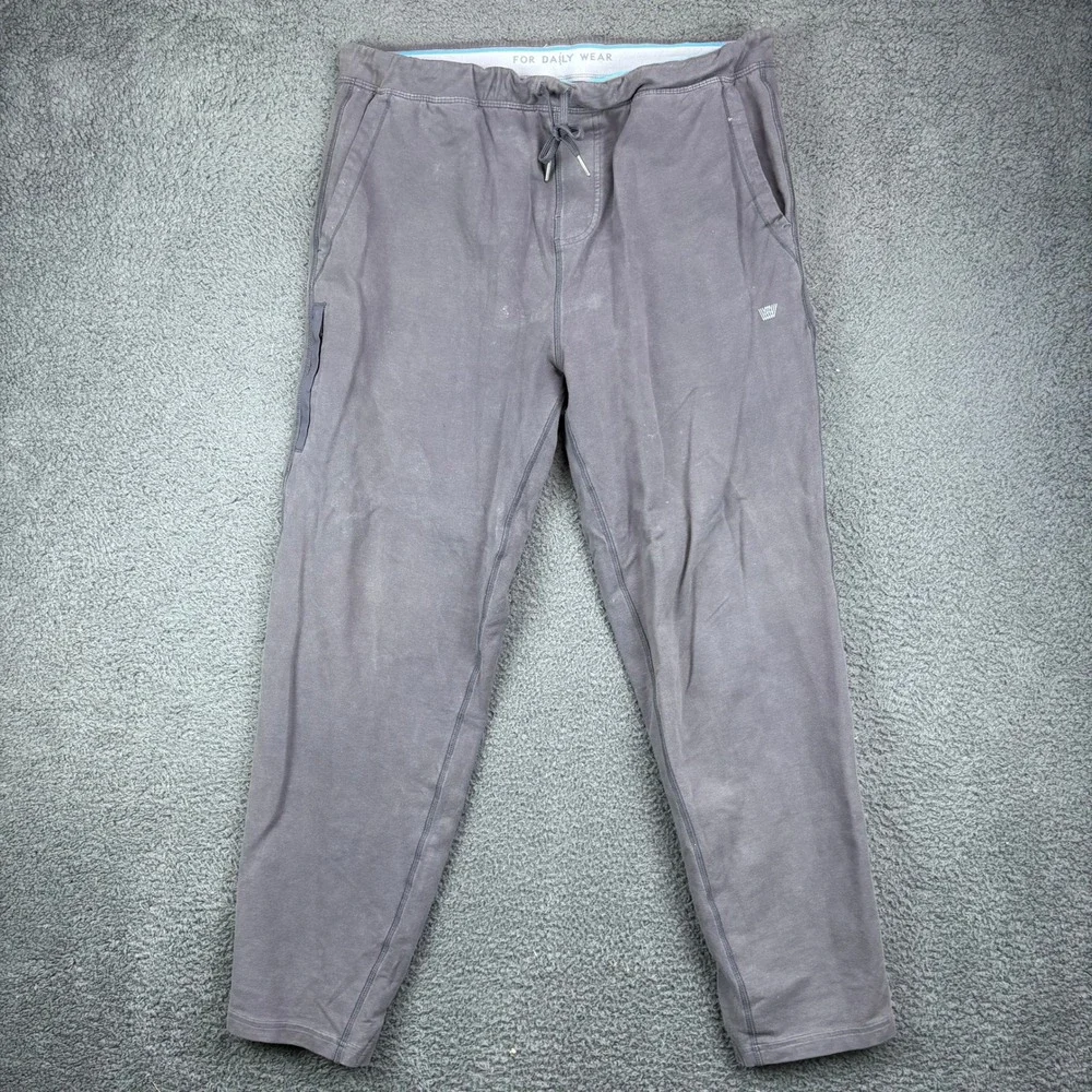 Mack Weldon Mens XL Ace Sweatpants Gray Cotton Blend Drawstring‎ Joggers 10263